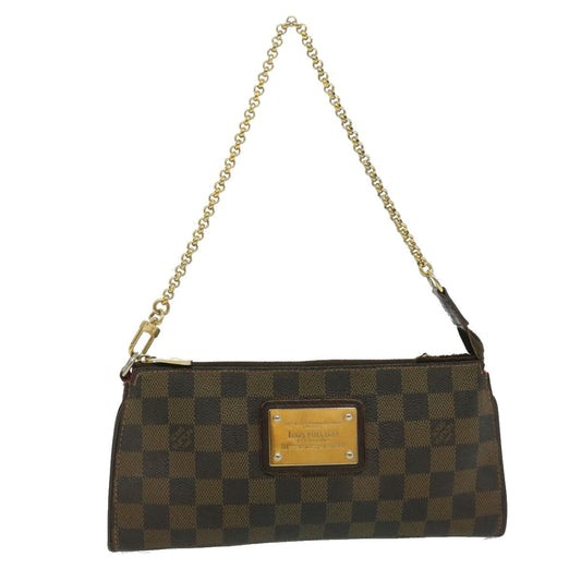 LOUIS VUITTON Damier Ebene Eva 2Way Shoulder Hand Pouch N55213 LV 31291