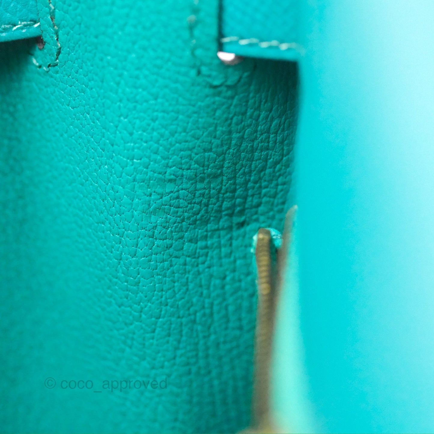 Hermès Sellier Kelly 28 Bleu Paon Epsom Gold Hardware