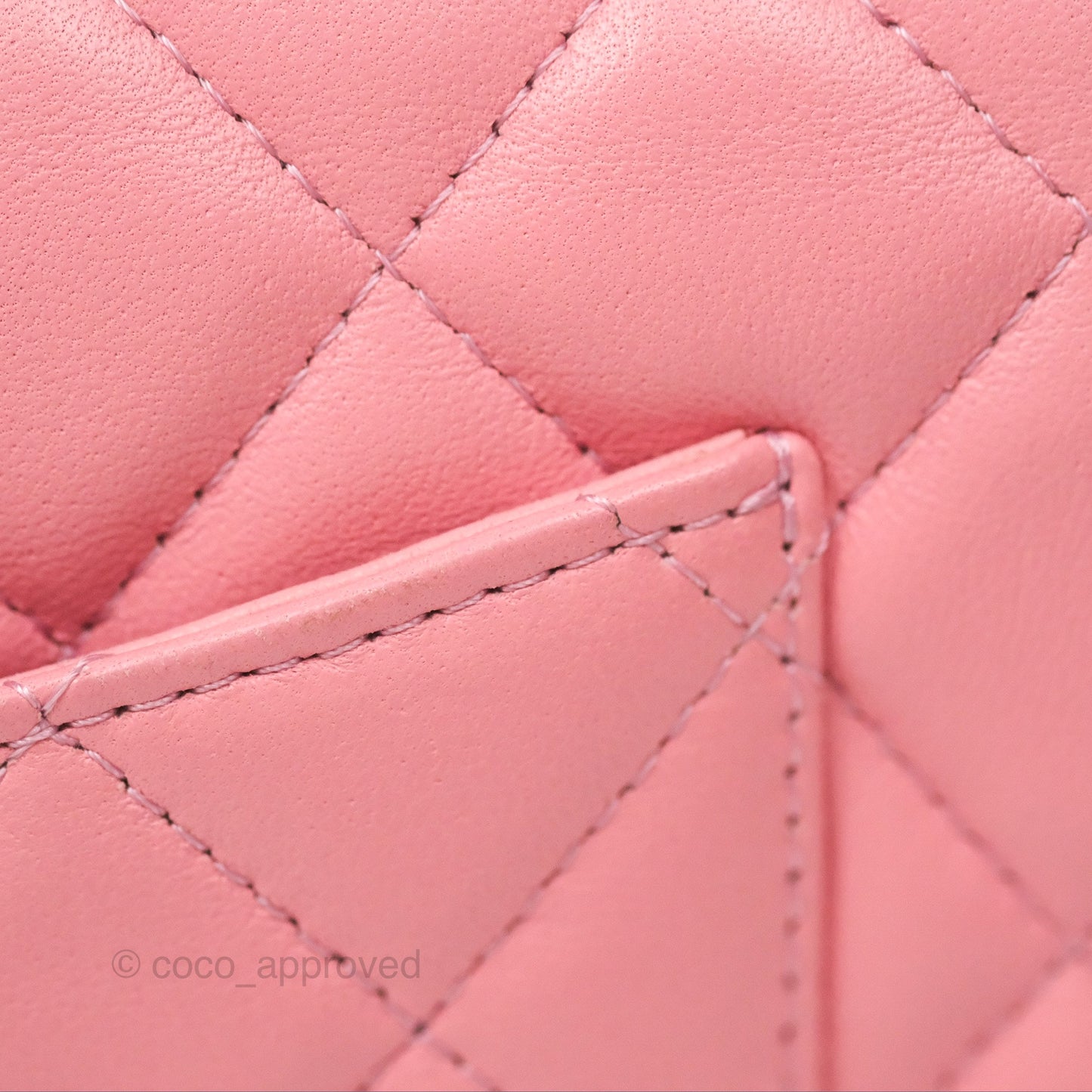 Chanel Quilted Mini Rectangular Pink Lambskin Gold Hardware