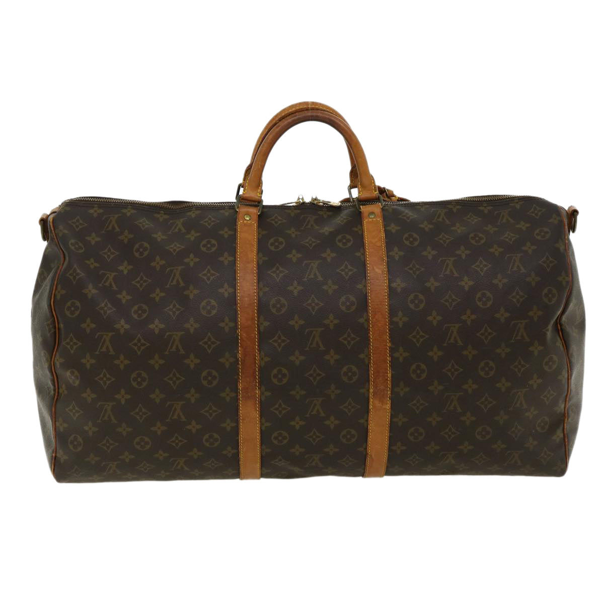 LOUIS VUITTON Monogram Keepall Bandouliere 60 Boston Bag M41412 LV 31301