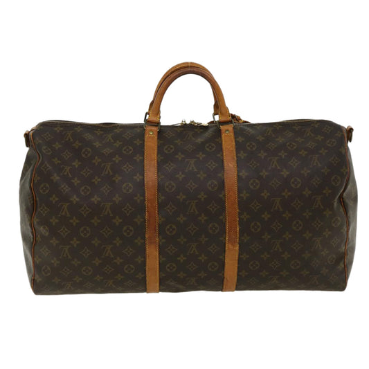 LOUIS VUITTON Monogram Keepall Bandouliere 60 Boston Bag M41412 LV 31301