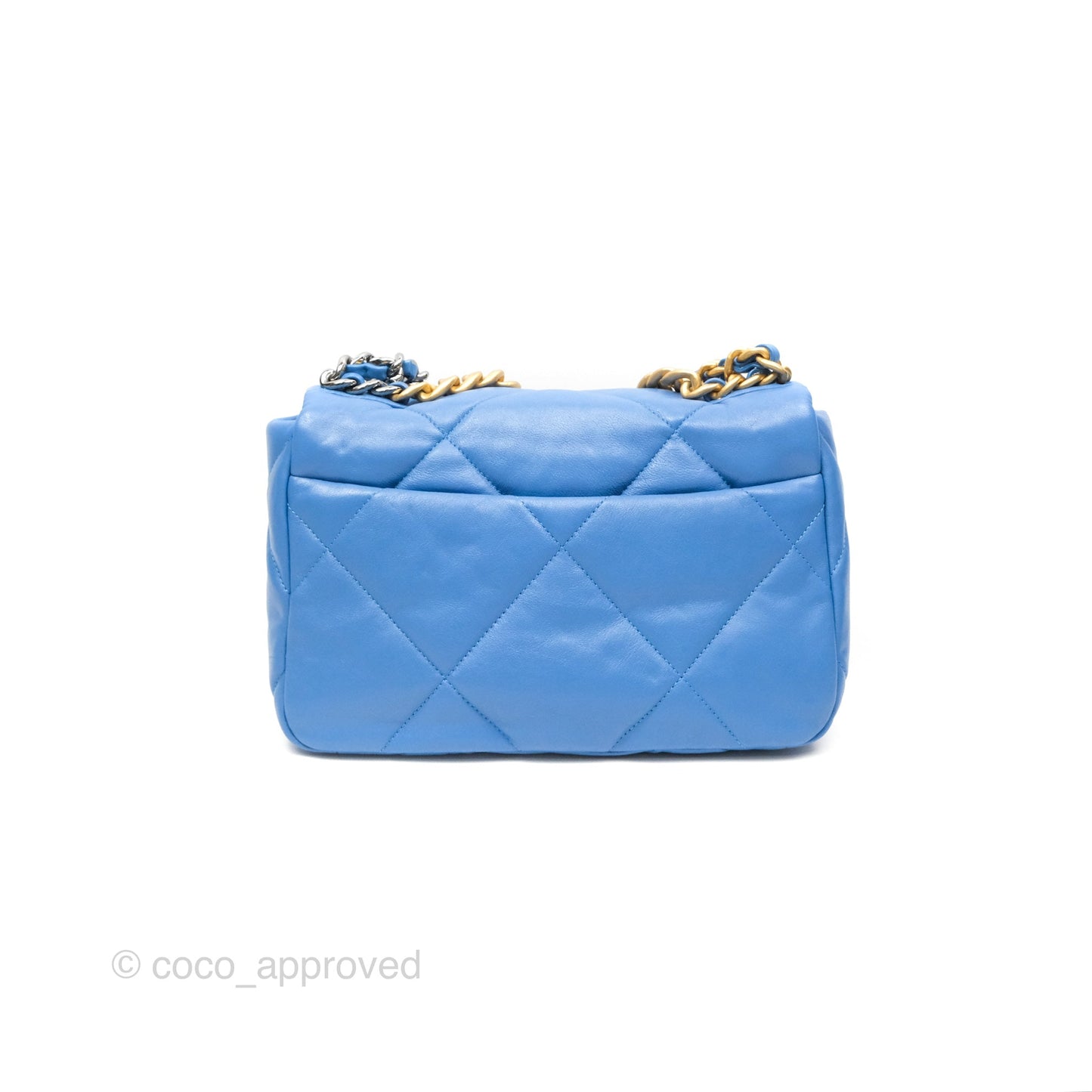 Chanel 19 Small Blue Mixed Hardware