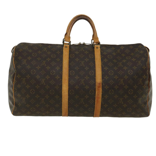 LOUIS VUITTON Monogram Keepall 55 Boston Bag M41424 LV 31317