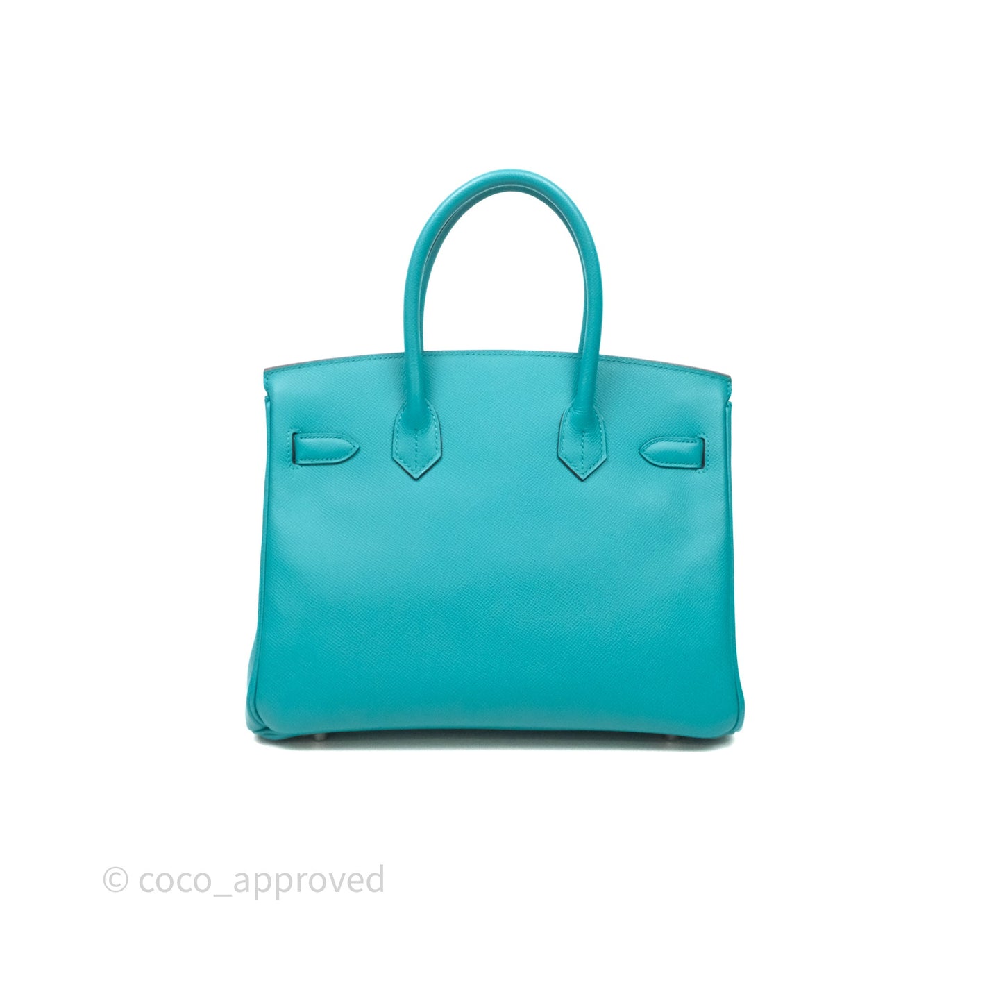 Hermès Birkin 30 Retourne Vert Verone U1 Epsom Palladium Hardware