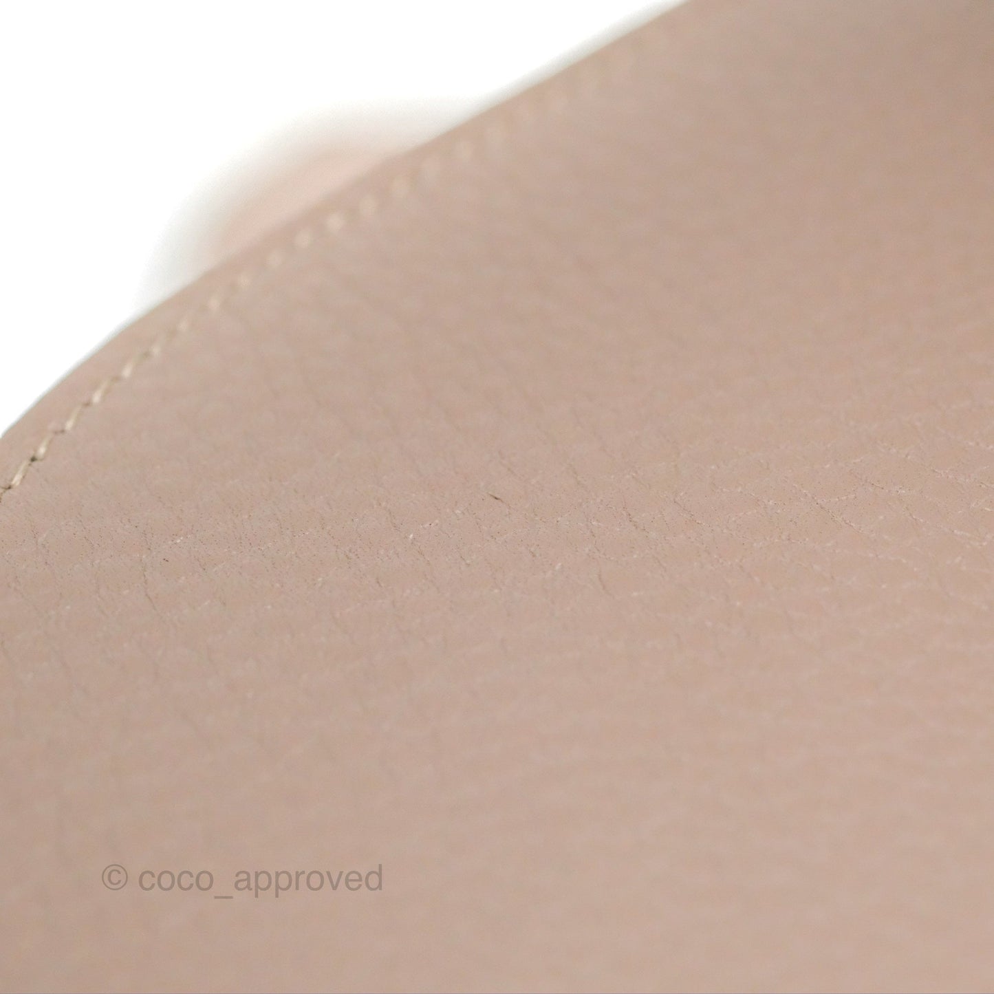Moynat Réjane PM bag Tourterelle Grained Blush Leather Silver Hardware