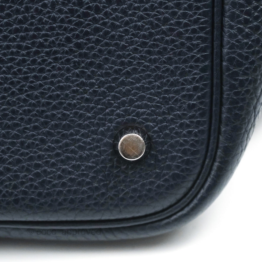 Hermès Picotin 22 Bleu Nuit 2Z Clemence Palladium Hardware