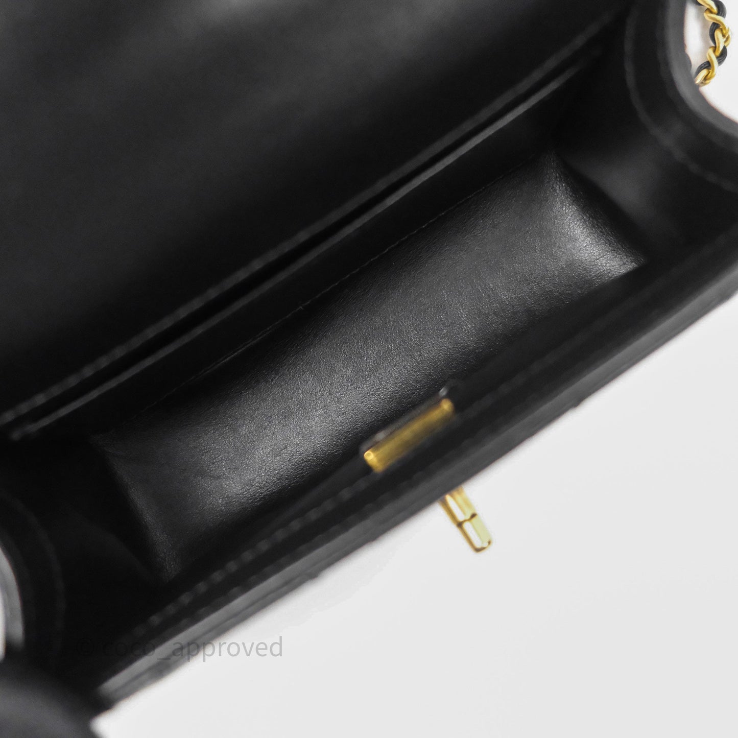 Chanel Quilted Mini Perfect Fit Adjustable Black Calfskin Gold Hardware