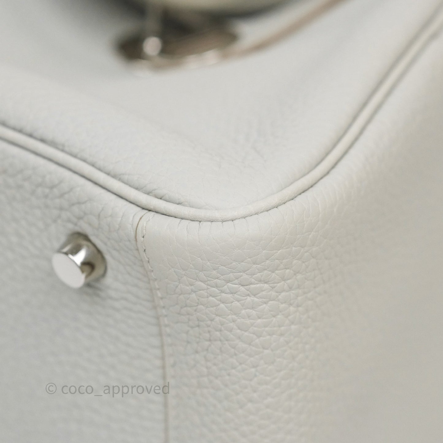 Hermès Lindy 26 Gris Perle 80 Clemence Palladium Hardware