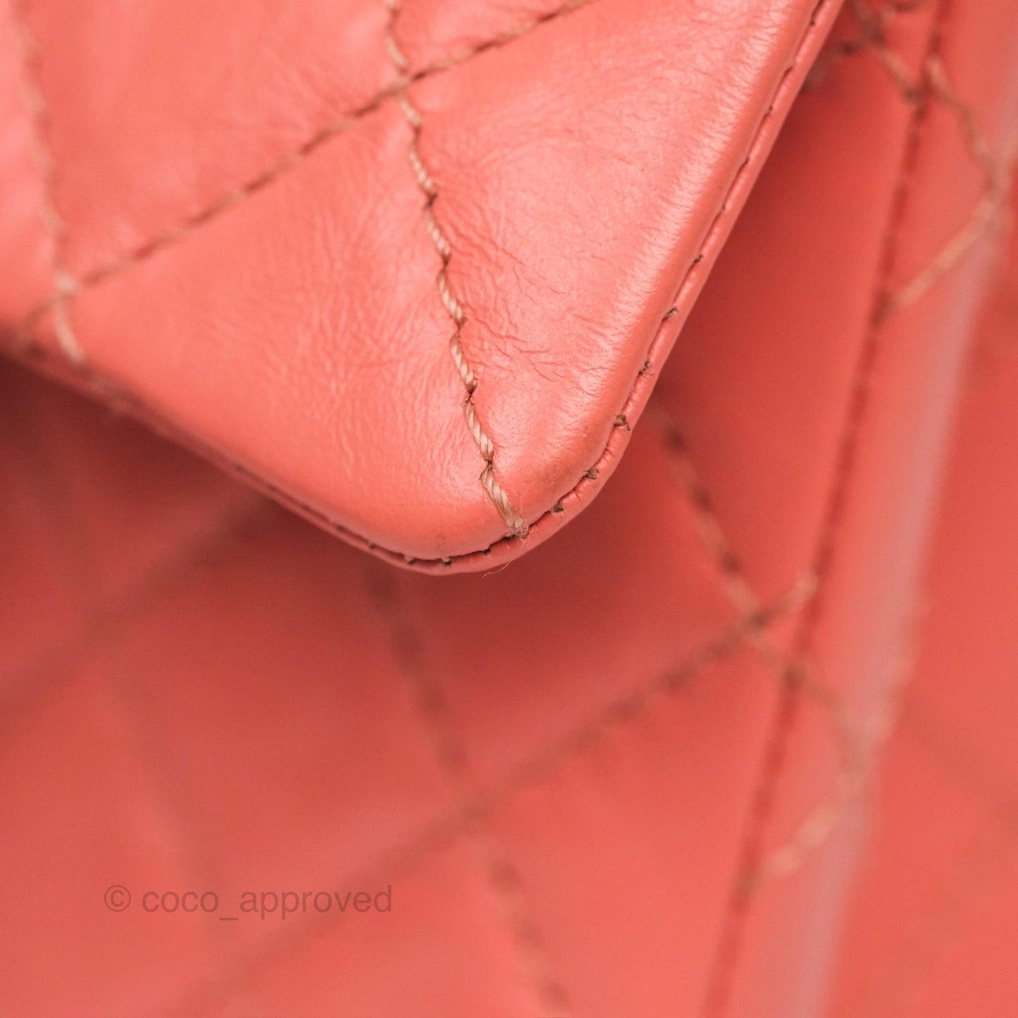 Chanel Mini Reissue 224 Pink Aged Calfskin Aged Gold Hardware