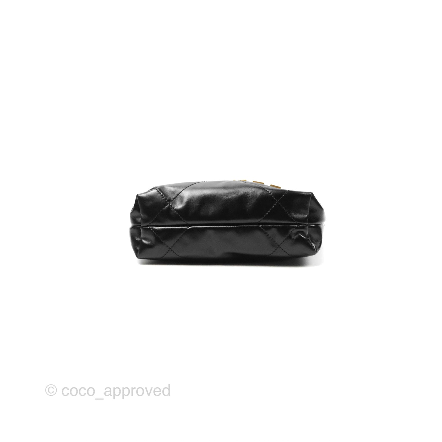 Chanel 22 Mini Bag Black Crumpled Calfskin