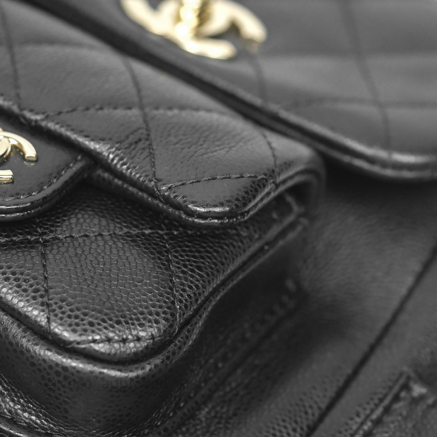 Chanel Small Duma Backpack Caviar Black Gold Hardware