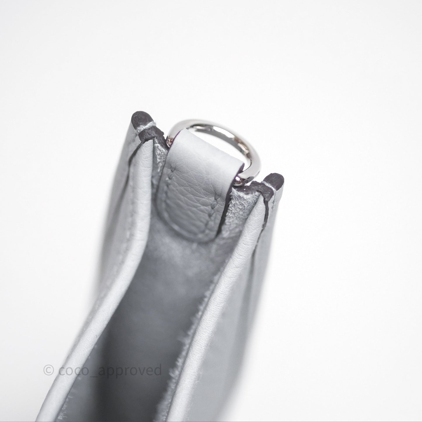 Hermès Mini Evelyne 16 Glacier 8U Clemence Palladium Hardware
