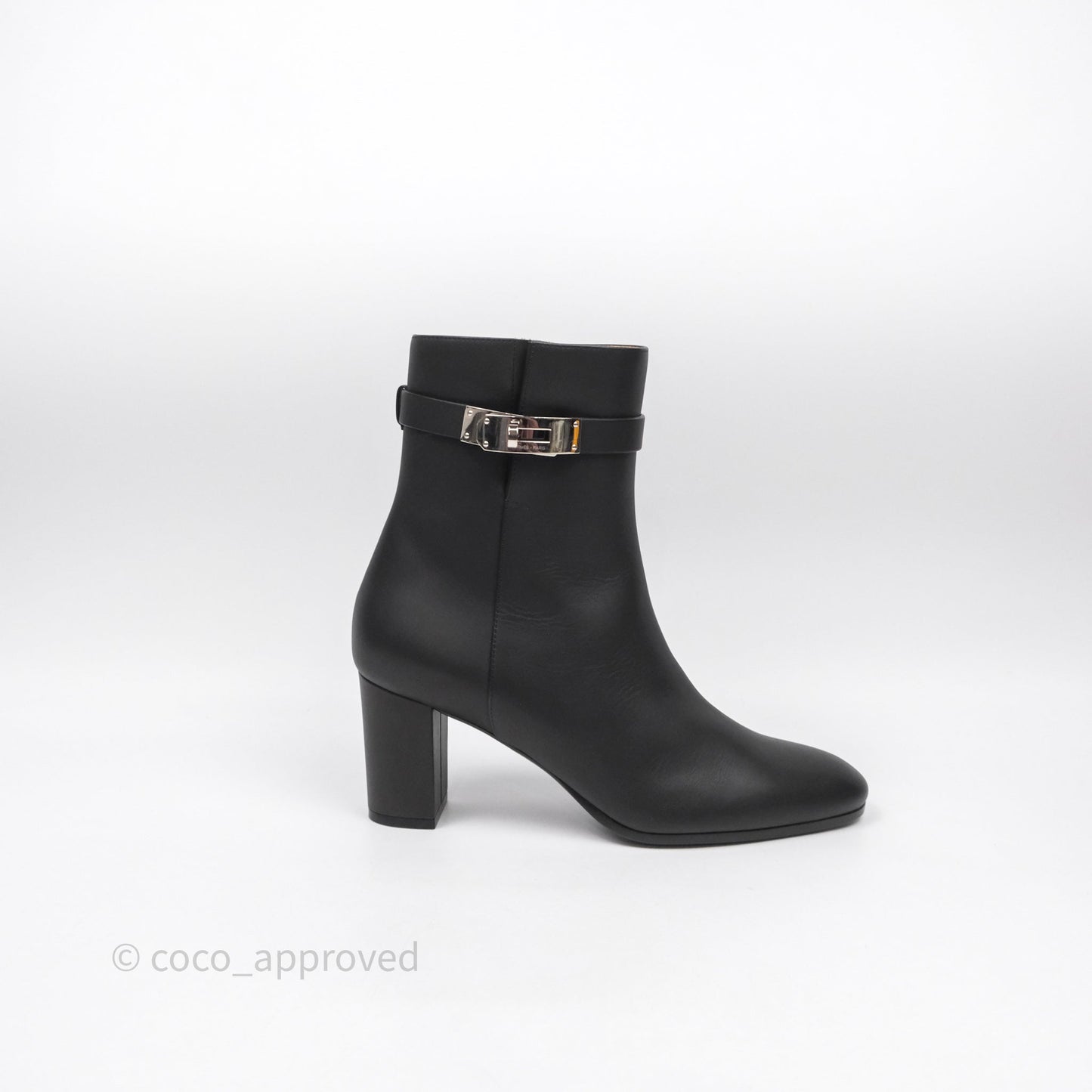 Hermes Saint Germain Ankle Boot Noir Size 39