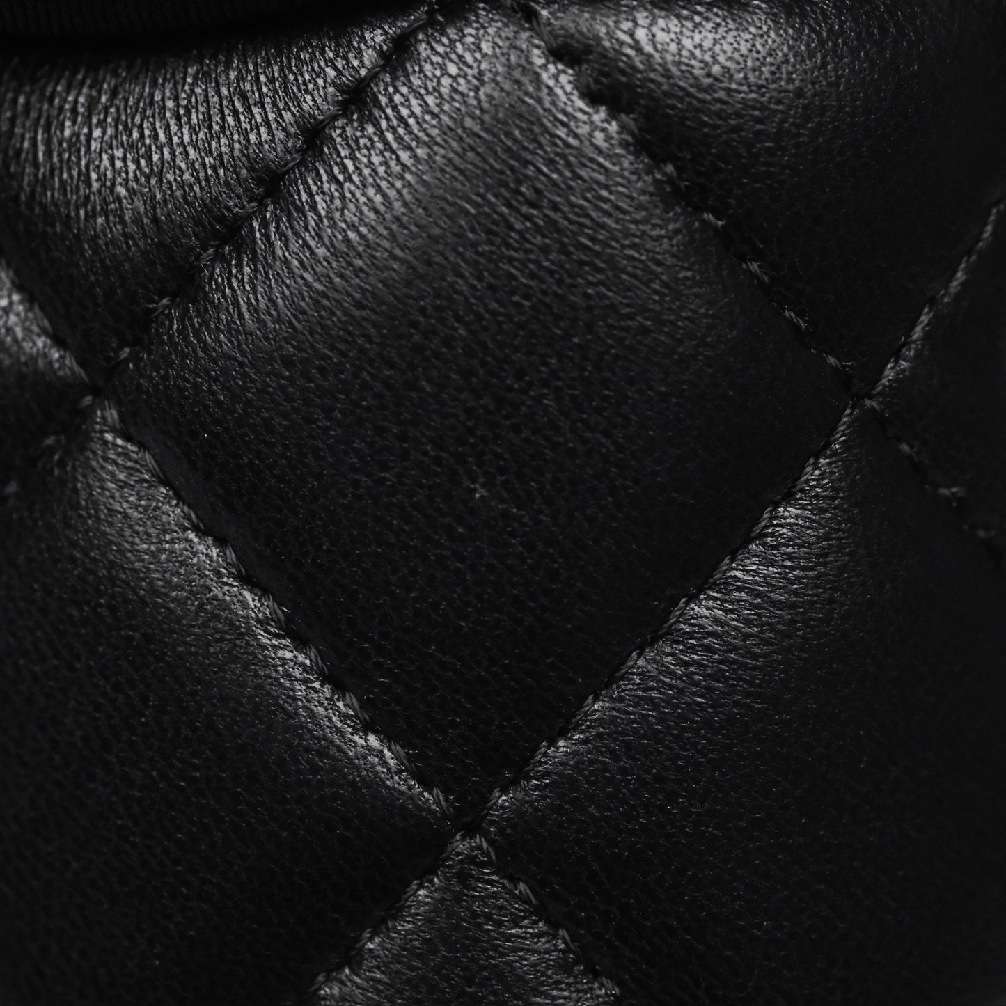 Chanel Small Bucket With Chain Black Lambskin Gold Hardware 21A