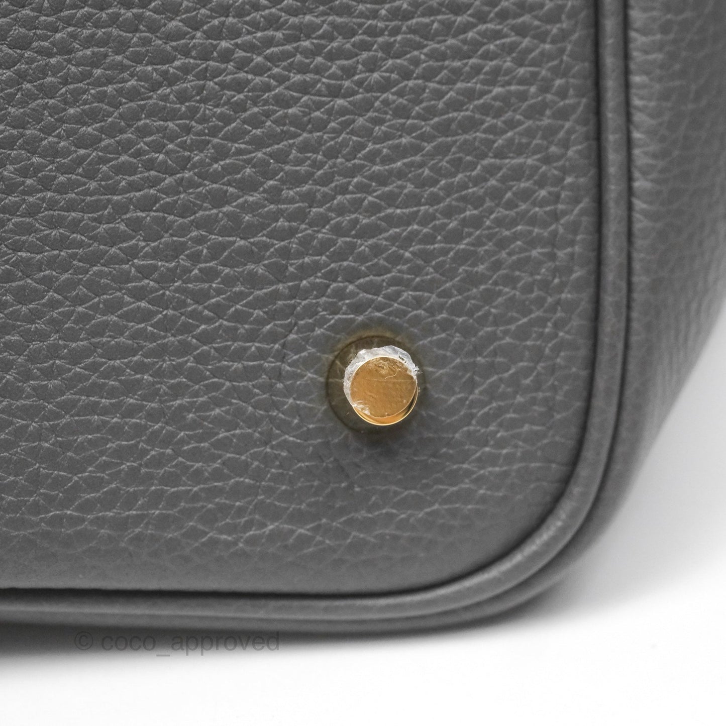 Hermès Picotin Lock 22 Graphite TM Gold Hardware