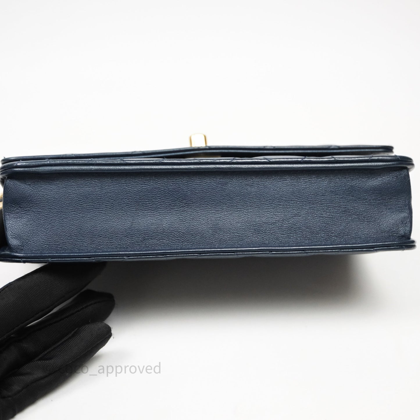 Chanel Trendy CC WOC Wallet On Chain Navy Lambskin Gold Hardware