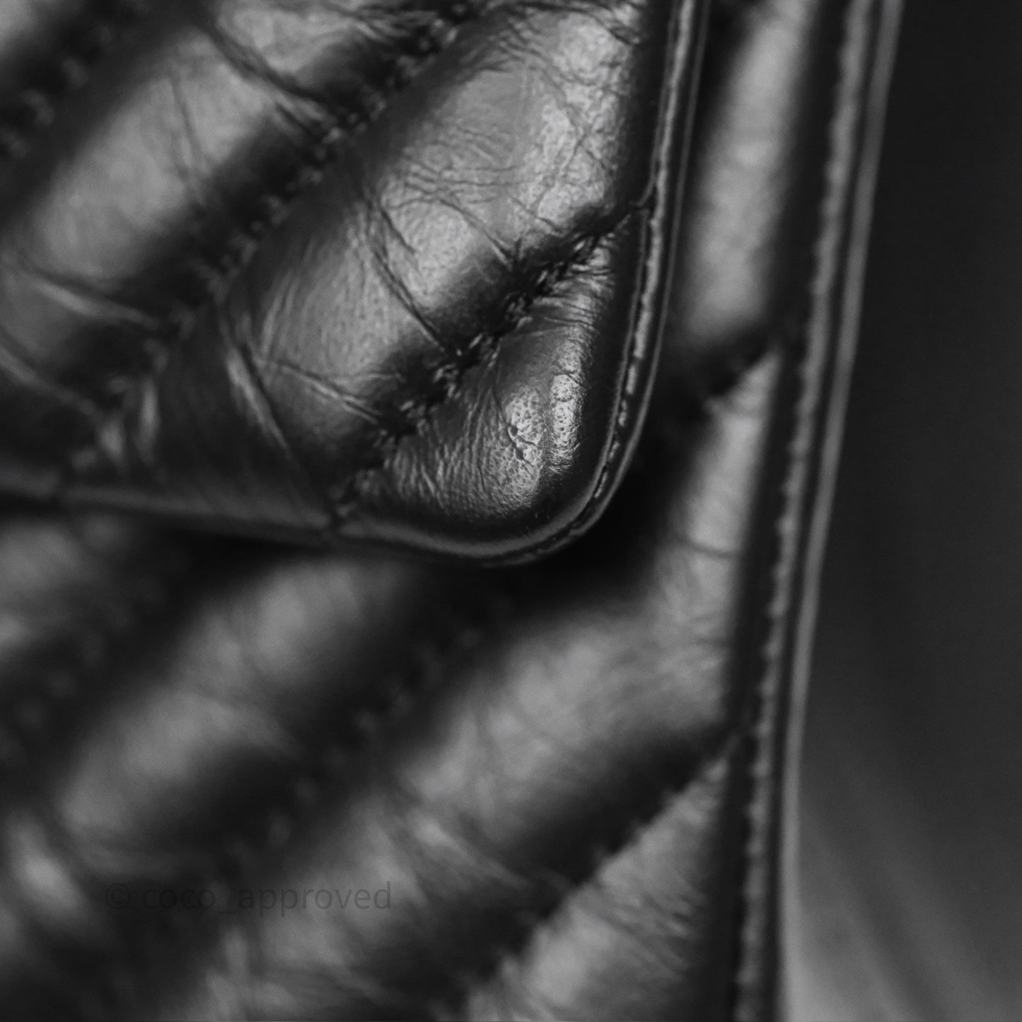 Chanel Reissue 226 Chevron Black Aged Calfskin Aged Gold Hardware