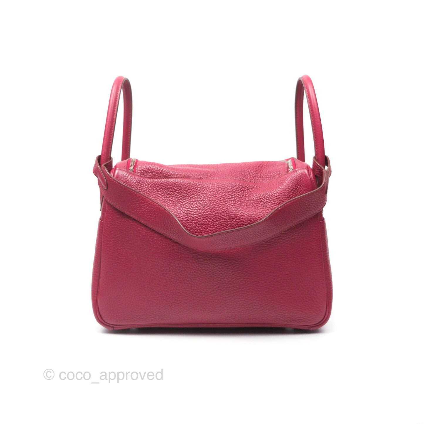 Hermès Lindy 30 Rubis Clemence Palladium Hardware