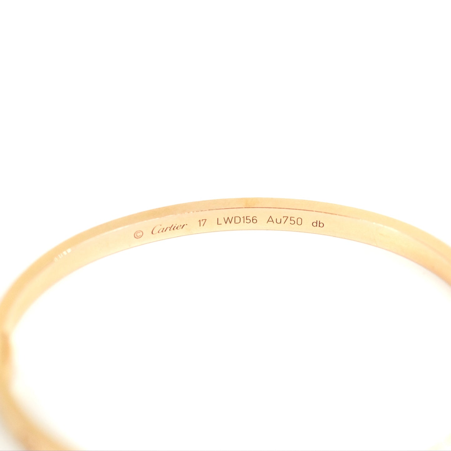 Cartier Small Love Bracelet Rose Gold Size 17
