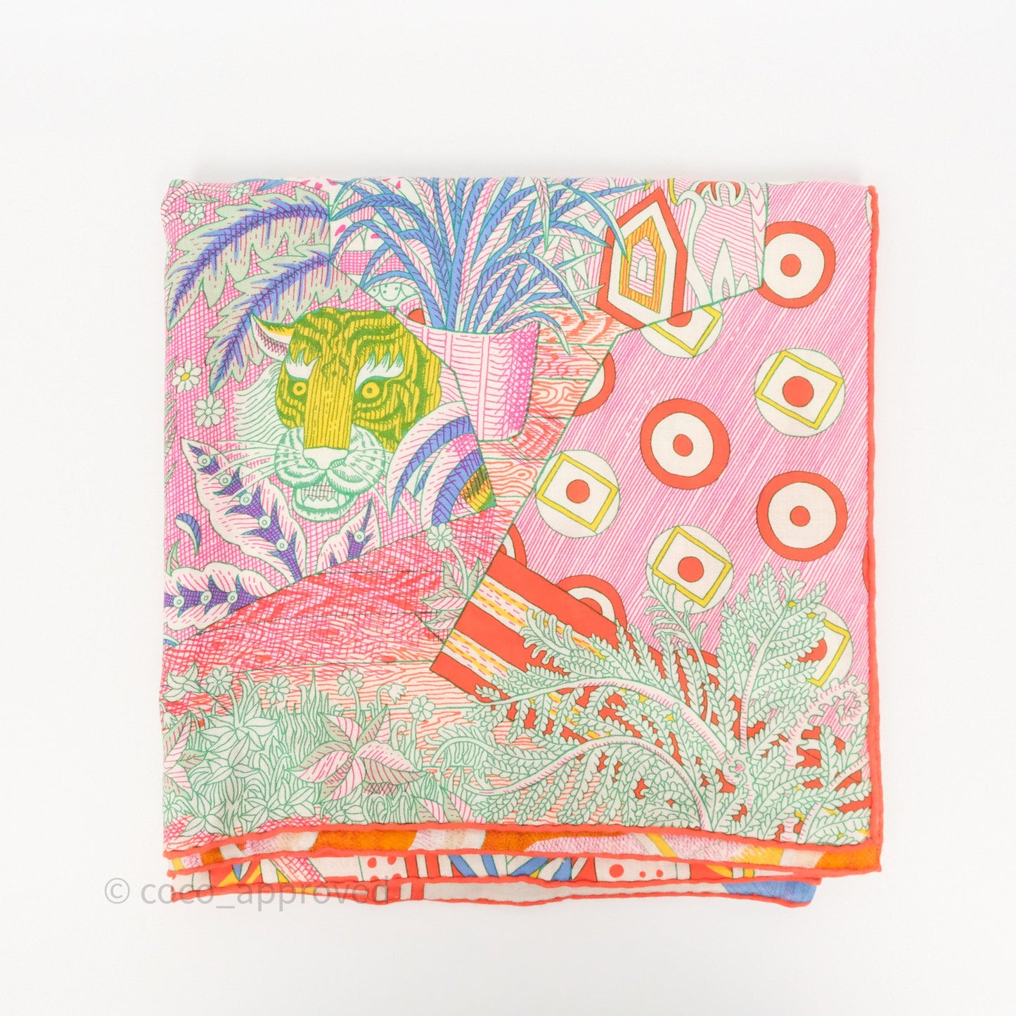 Hermès Acte III Scene I La Clairiere Scarf Shawl 140 Cashmere Silk