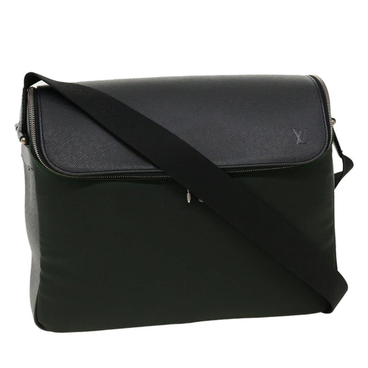 LOUIS VUITTON Taiga Leather Thai meal Shoulder Bag Ardoise M30862 LV 31598