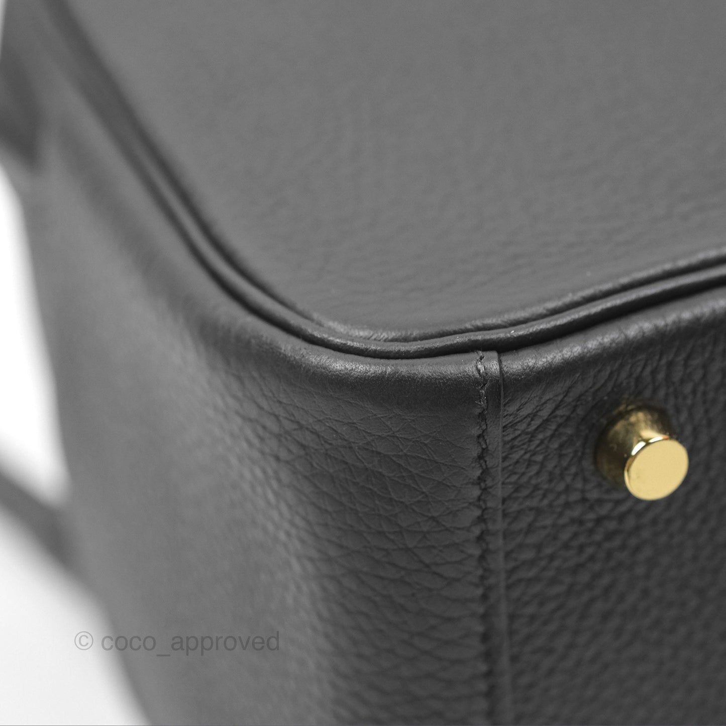 Hermès Lindy 26 Touch Black Clemence Croc Handle Gold Hardware