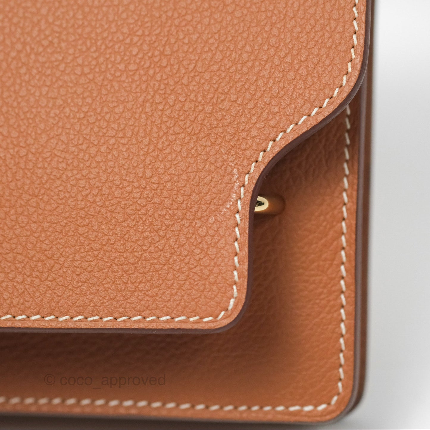 Hermès Roulis Slim Wallet Gold Evercolor Gold Hardware