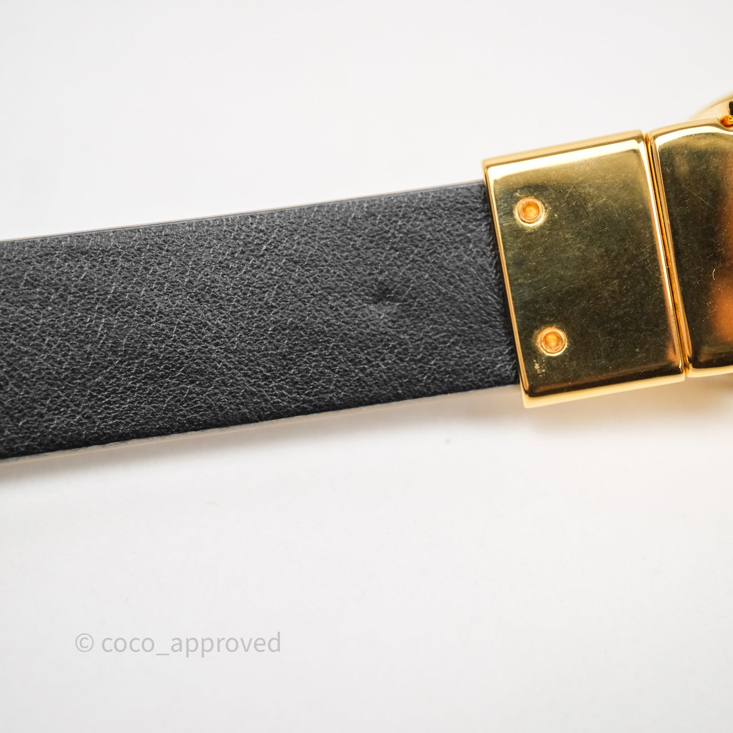 Dior 30 Montaigne Reversible Belt Hazelnut/Black Calfskin Gold Hardware Size 70