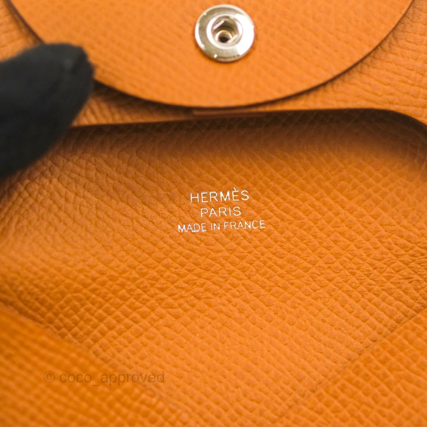 Hermès Bastia Coin Purse Gold Epsom