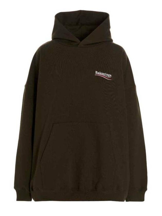 Luxury Balenciaga Political Campaign Oversized Fit Hoodie Green