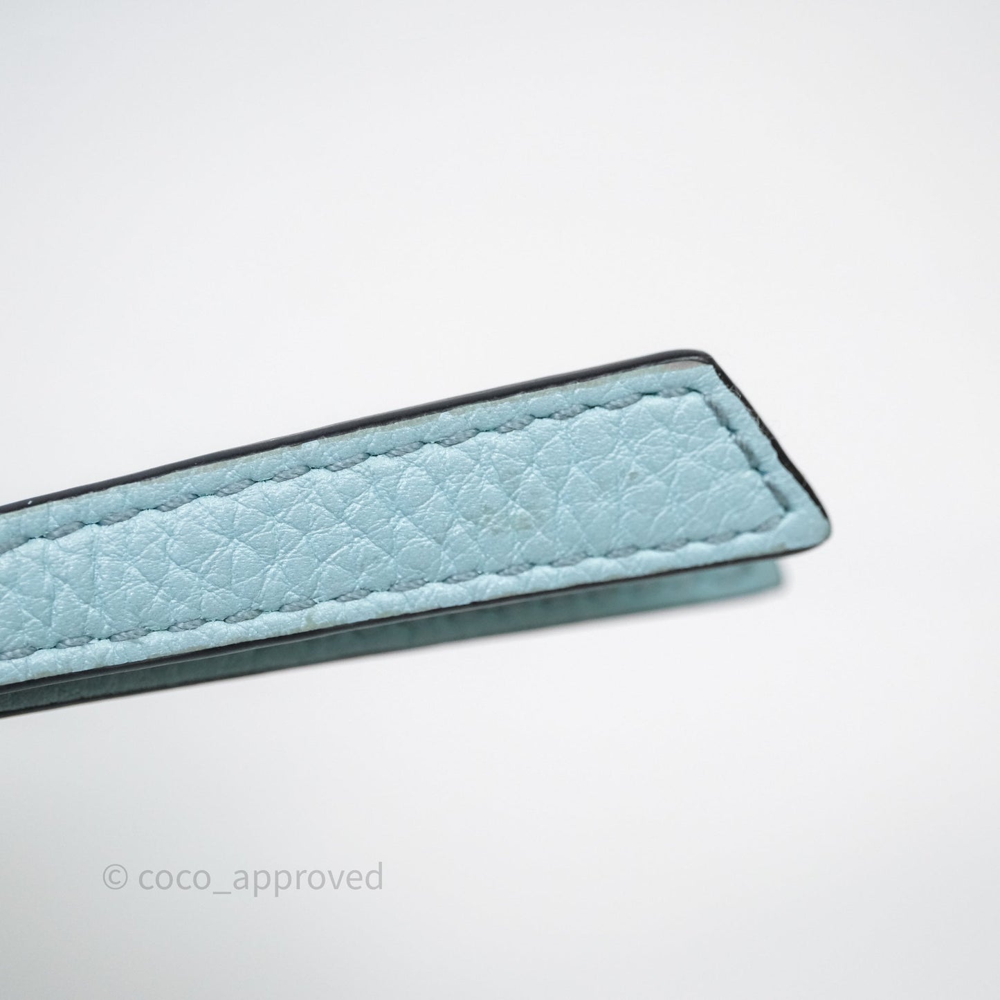 Loewe Mini Puzzle Bag Light Blue Calfskin Silver Hardware