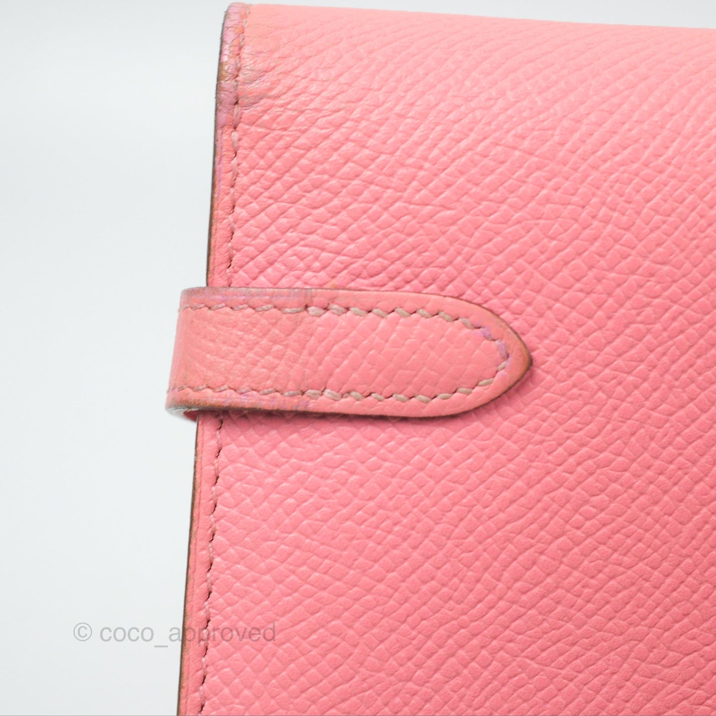 Hermès Kelly Wallet Rose Confetti Epsom Palladium Hardware