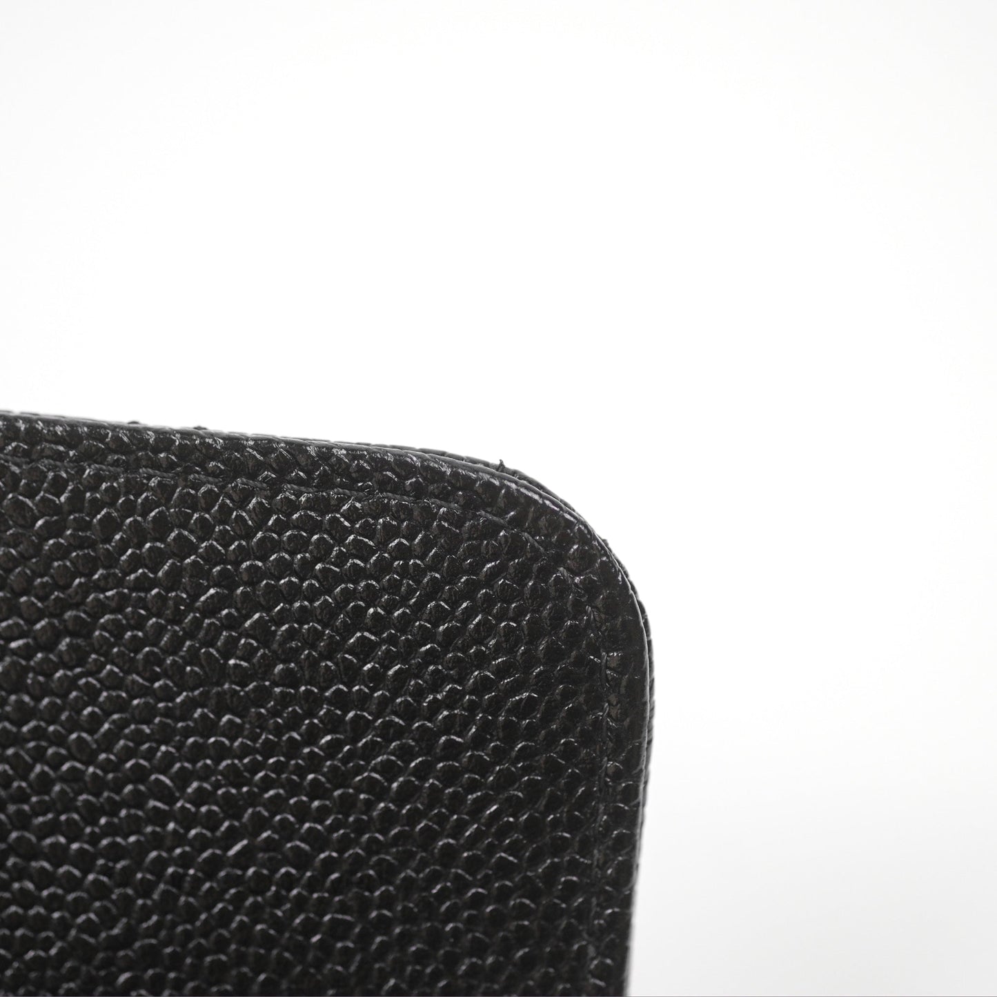 Chanel Clutch With Chain Black Shiny Caviar Aged Gold Hardware