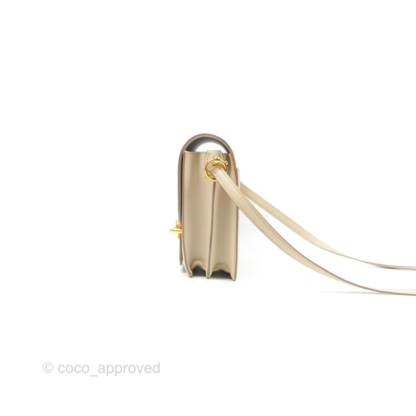 Hermès Roulis Mini 18 Beton Evercolor Gold Hardware