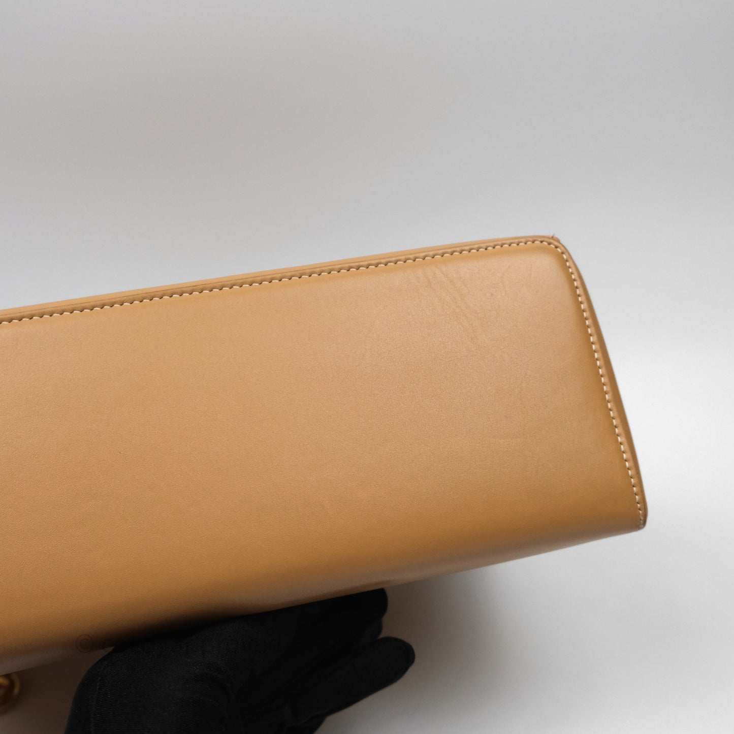 Loro Piana Extra Bag L27 Light Bamboo Calfskin Gold Hardware