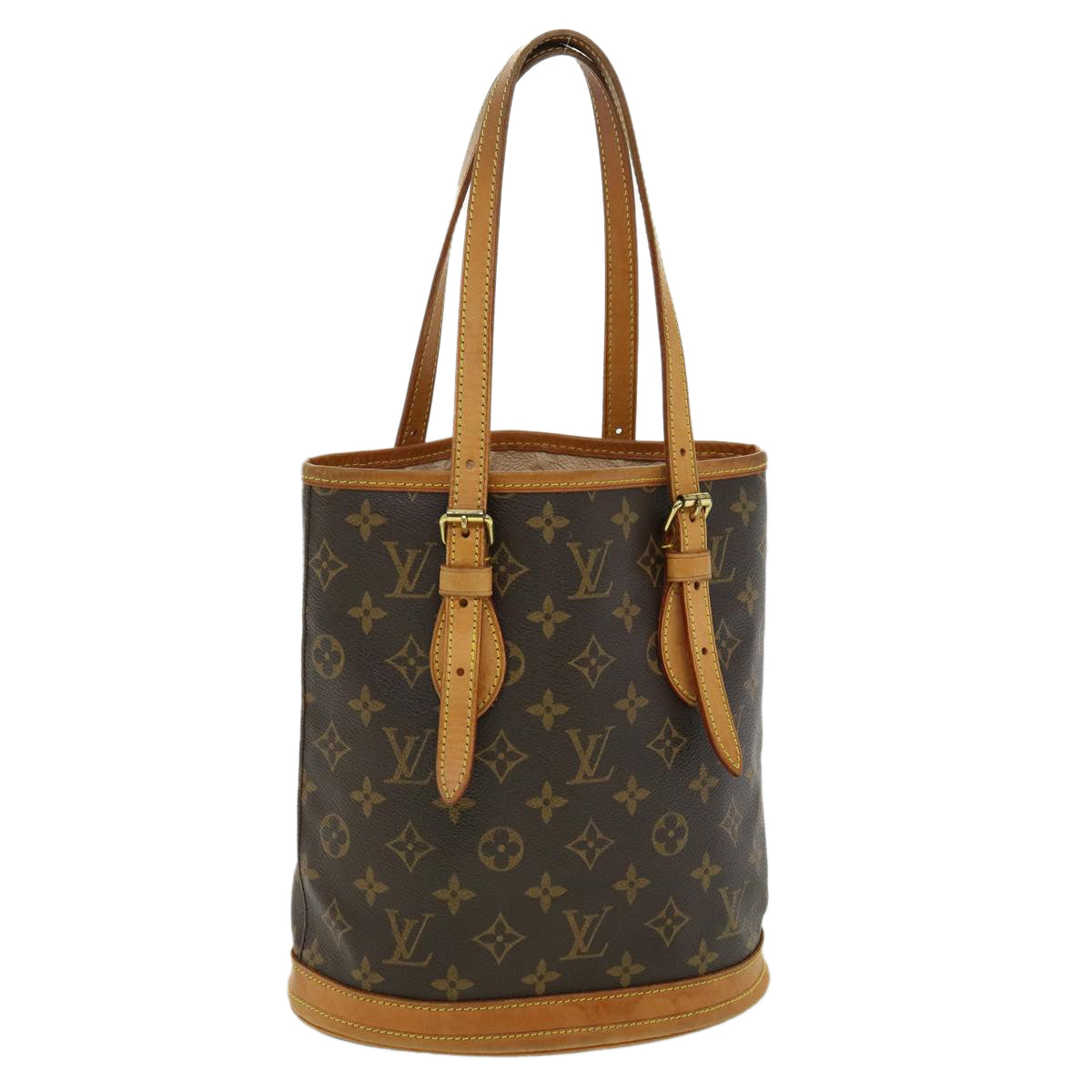 LOUIS VUITTON Monogram Bucket PM Shoulder Bag M42238 LV 31729