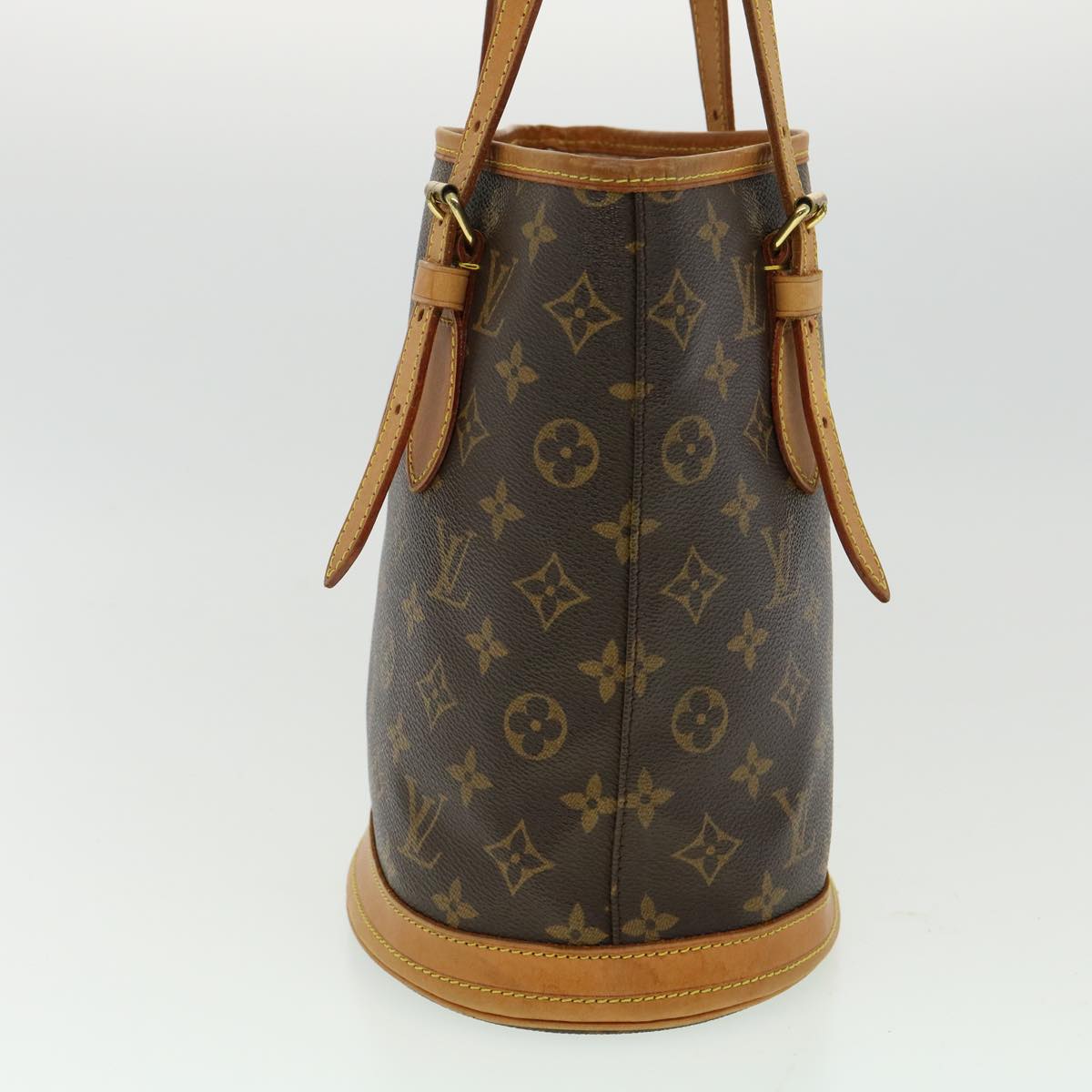 LOUIS VUITTON Monogram Bucket PM Shoulder Bag M42238 LV 31729