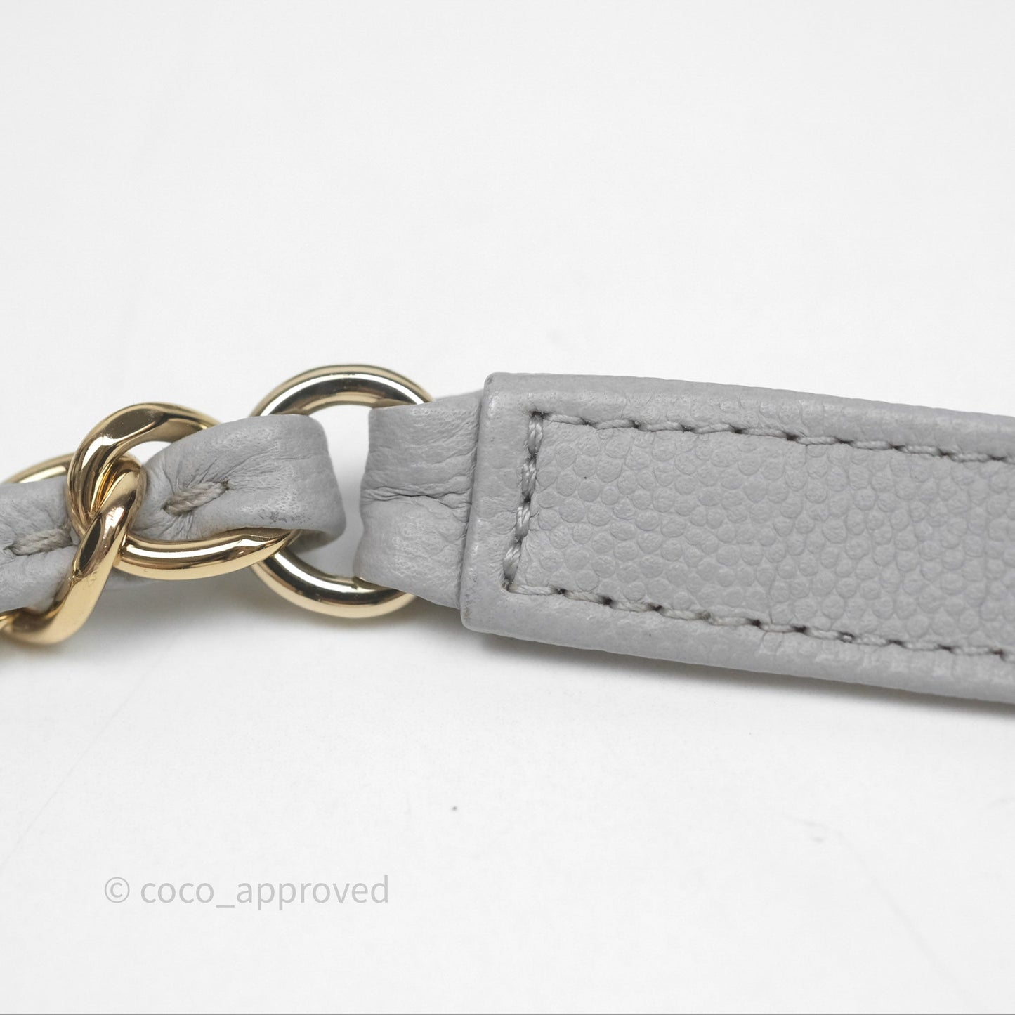 Chanel Quilted Medium Business Affinity Flap Grey Caviar Gold Hardware