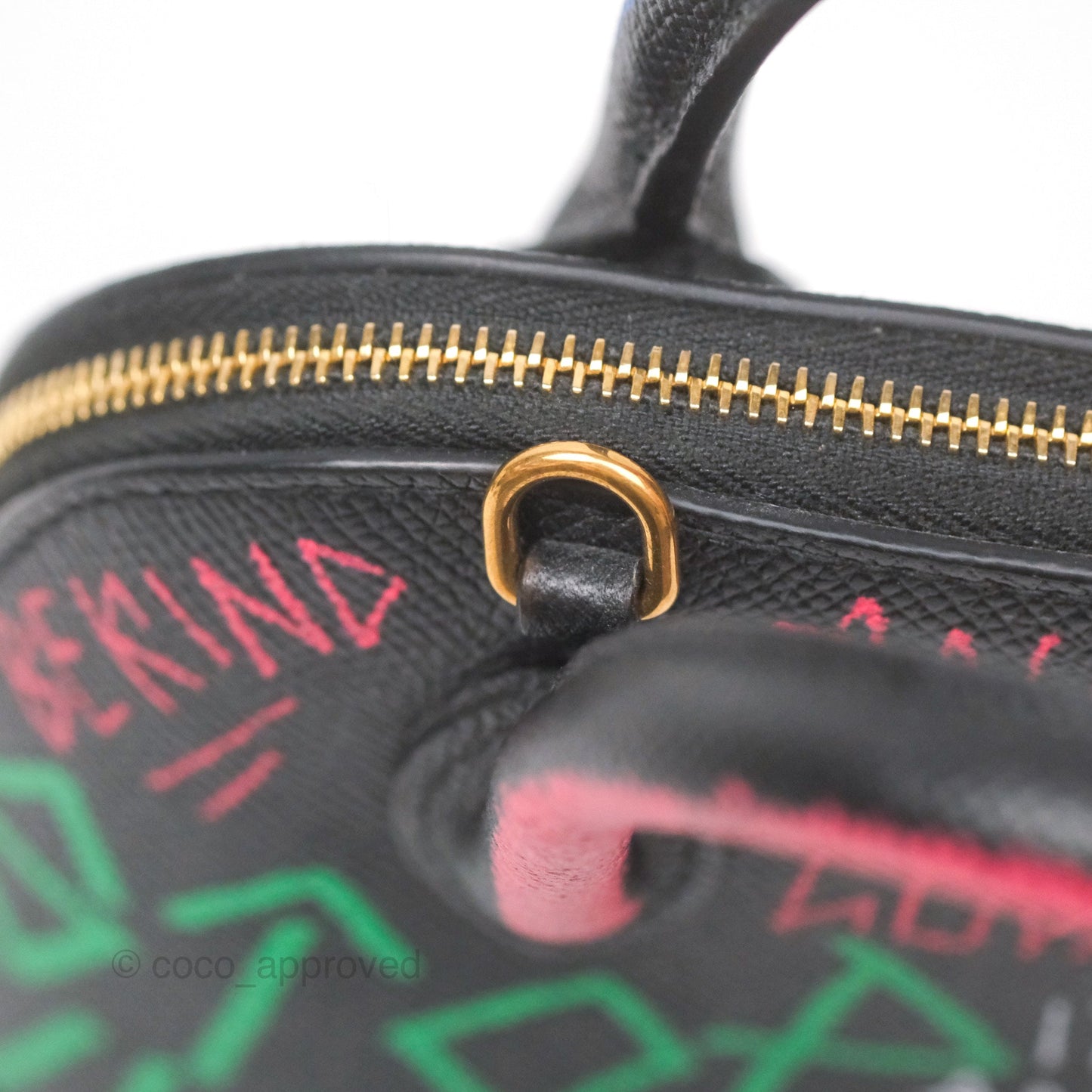 Balenciaga Graffiti Ville XXS Bag Black