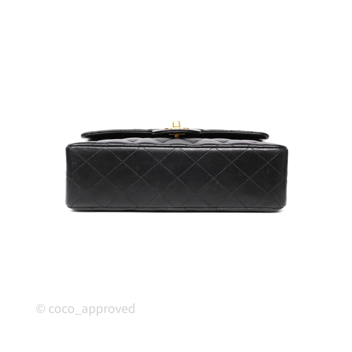 Chanel Small Classic Flap Quilted Black Lambskin Gold Hardware