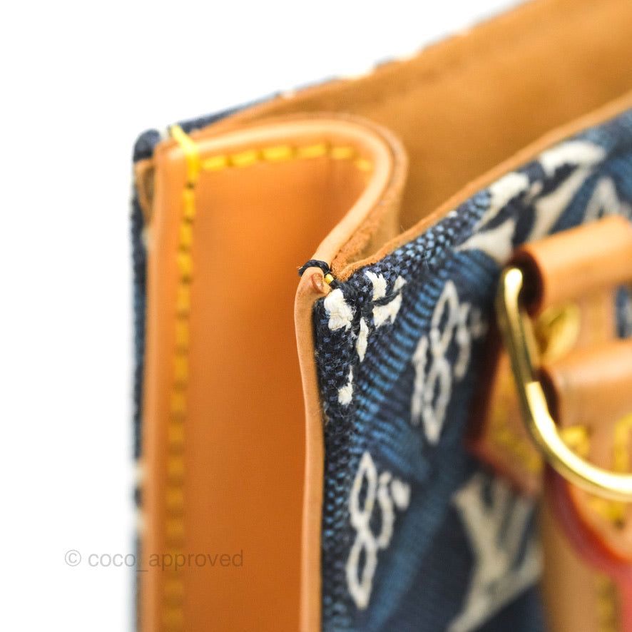 Louis Vuitton Petit Sac Plat Bag Denim Since 1854