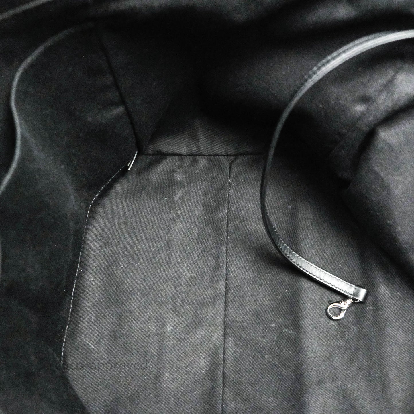 Chanel Medium Deauville Black Canvas Imitation Pearl