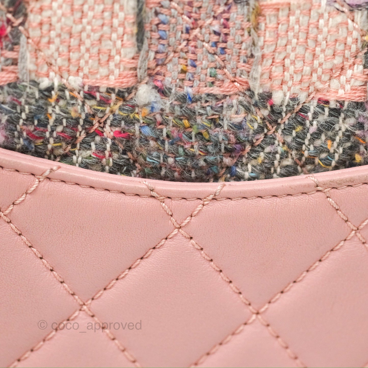 Chanel Small CC Filigree Flap Pink Tweed