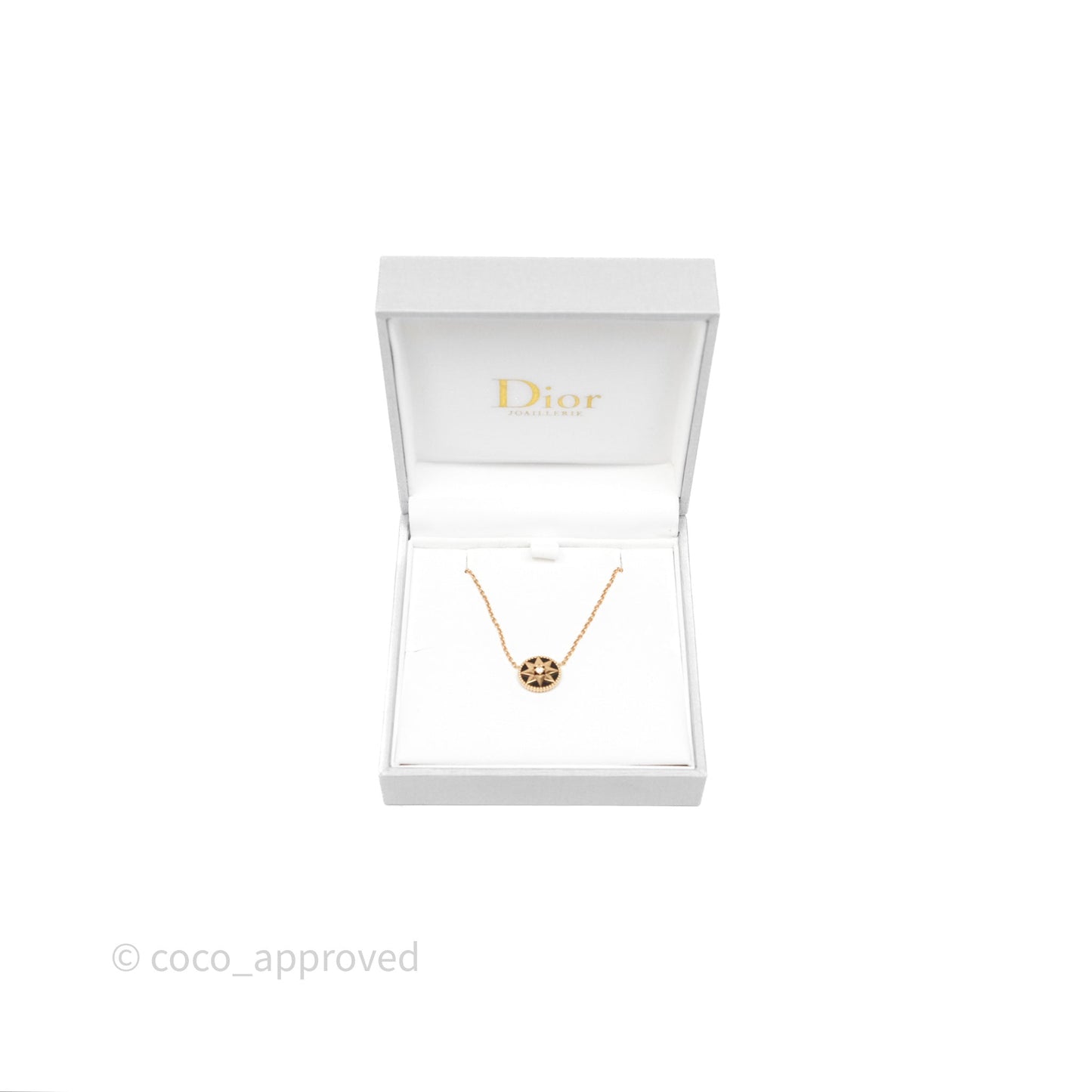 Dior Rose des Vents Necklace Pink Gold Diamond