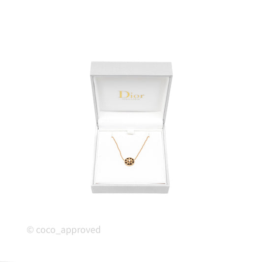 Dior Rose des Vents Necklace Pink Gold Diamond