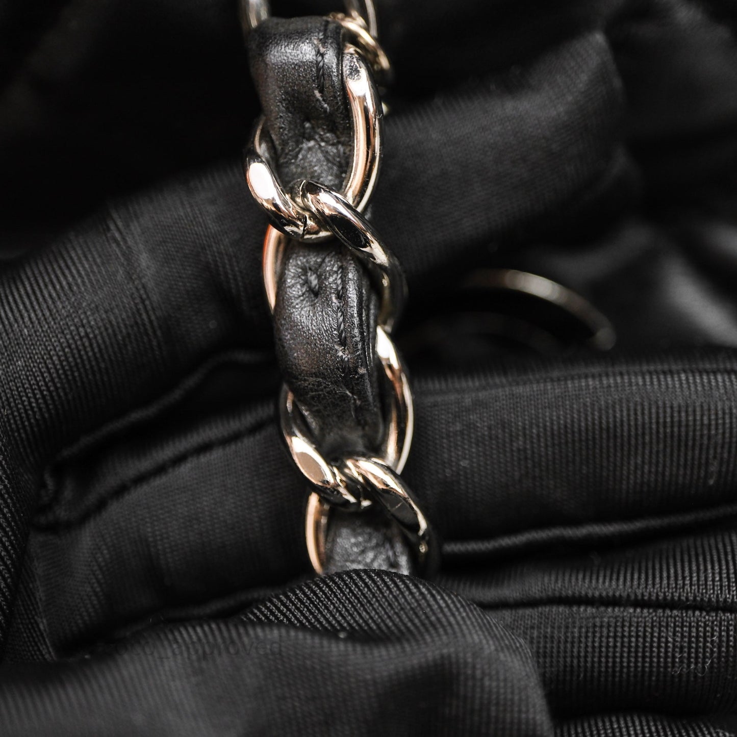 Chanel In The Business Tote Bag Black Calfskin Silver Hardware