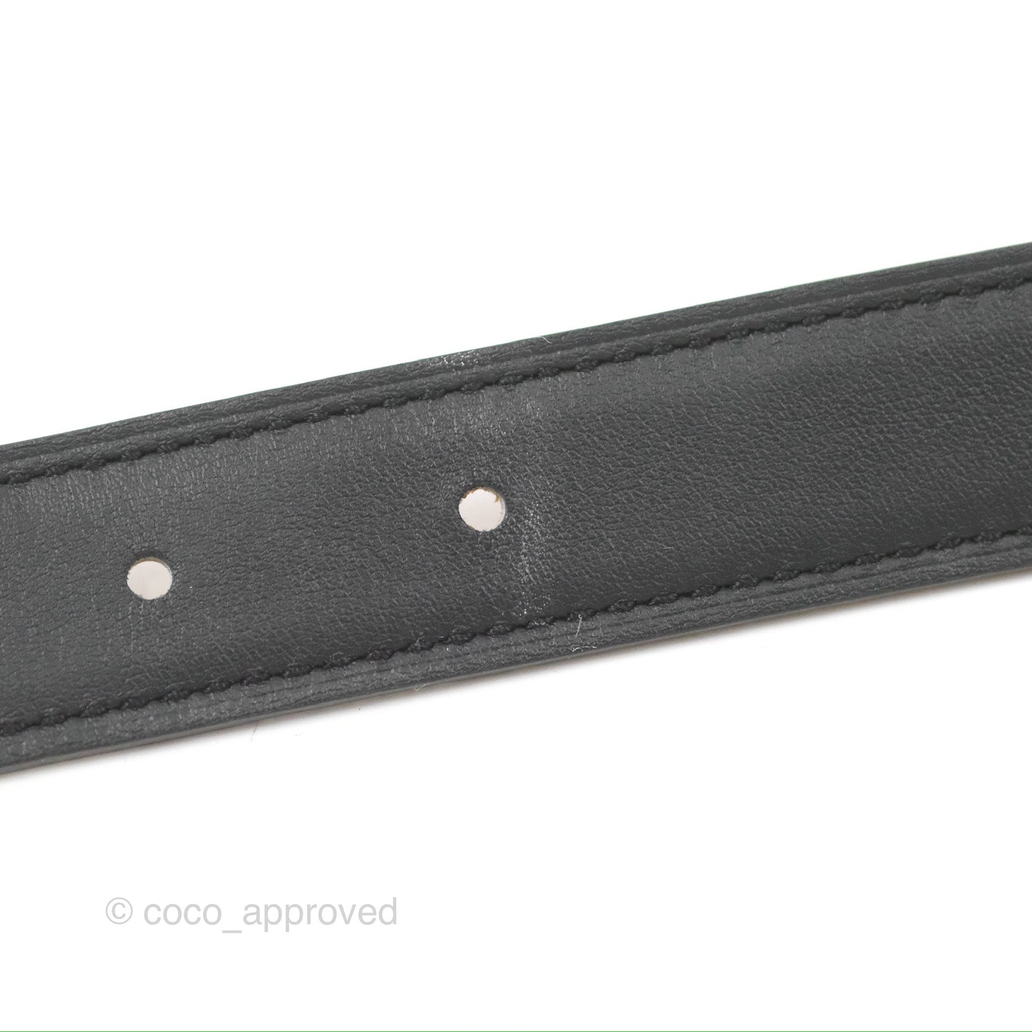 Hermès H au Carre Twist Belt Buckle & Reversible Gold Epsom/Black Swift 24 mm