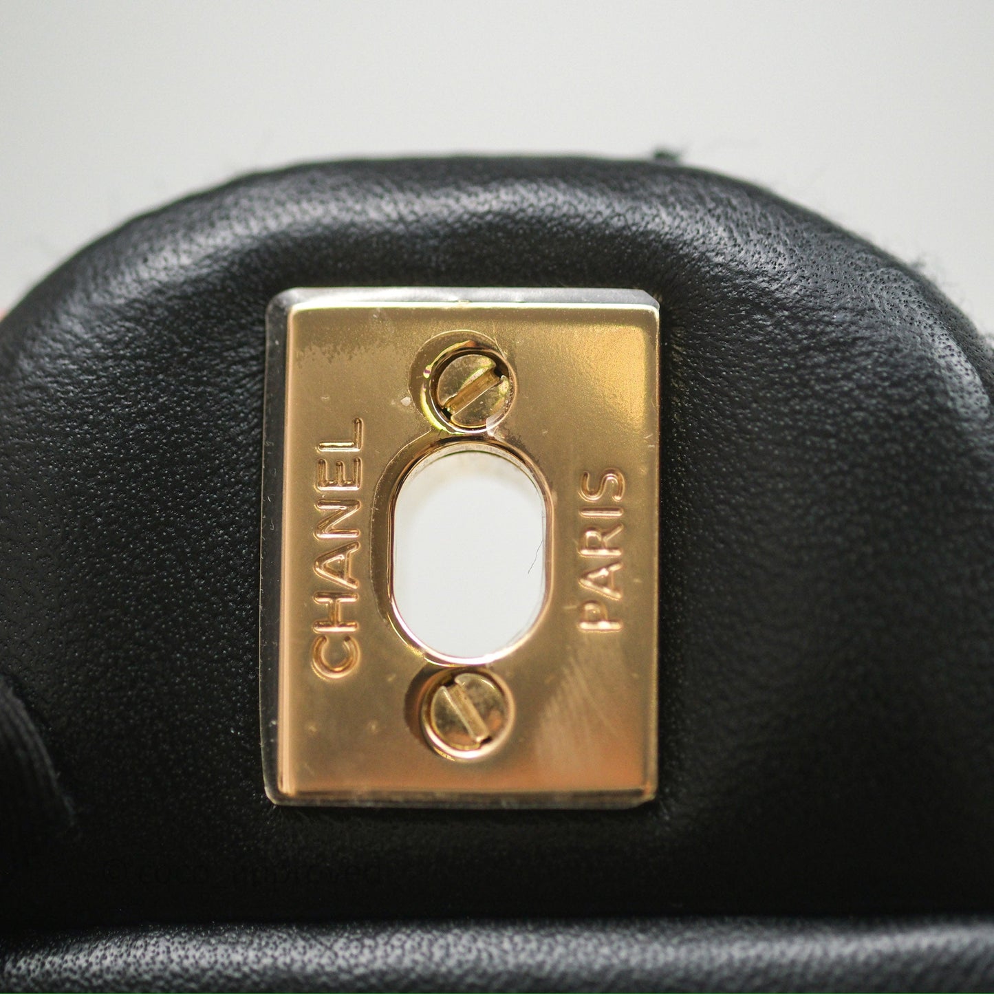 Chanel Mini Rectangular Flap Navy Tweed Gold Hardware