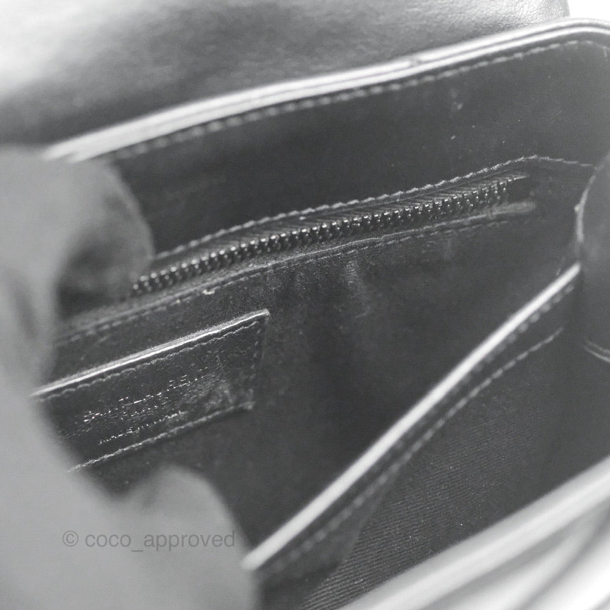 Saint Laurent Loulou Toy Quilted Leather Shoulder Bag Black
