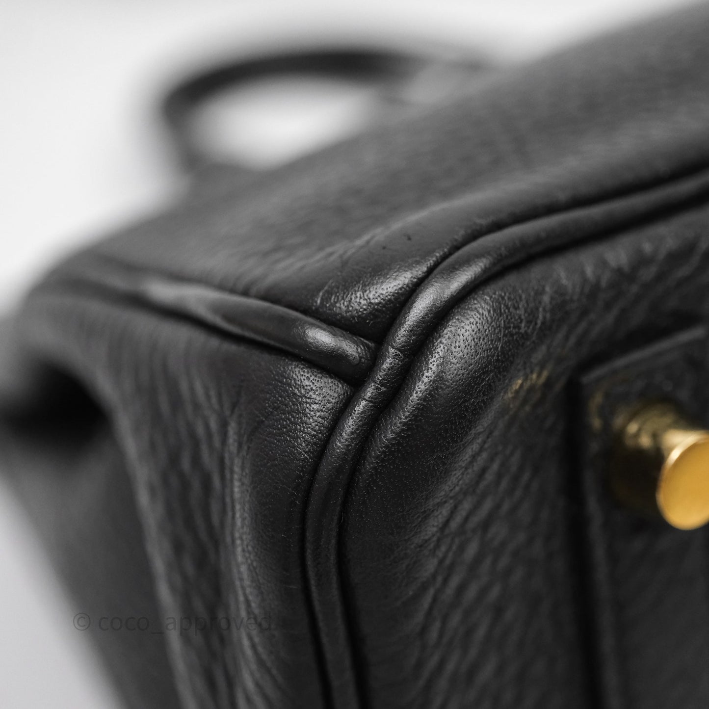 Hermès Birkin 30 Black Noir 89 Clemence Gold Hardware